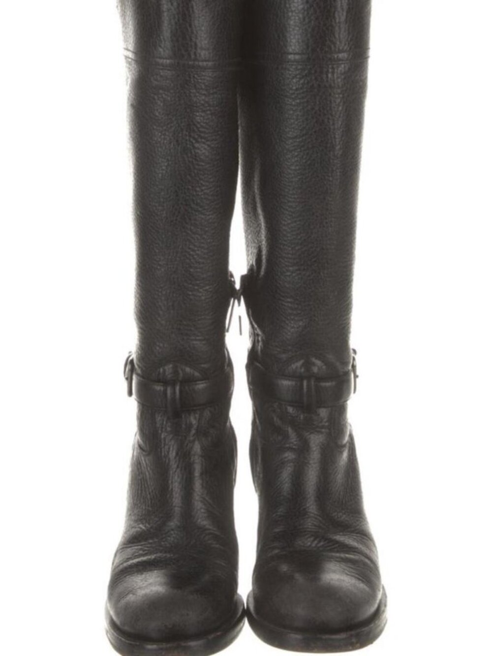 Vintage Prada Women's Black Riding Boots - size 8 - Picture 5 of 5